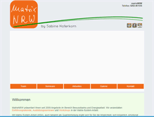 Tablet Screenshot of matrixnrw.de